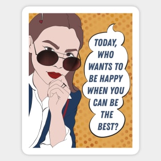 Elite Netflix / today who want to be happy when you can be the best Sticker